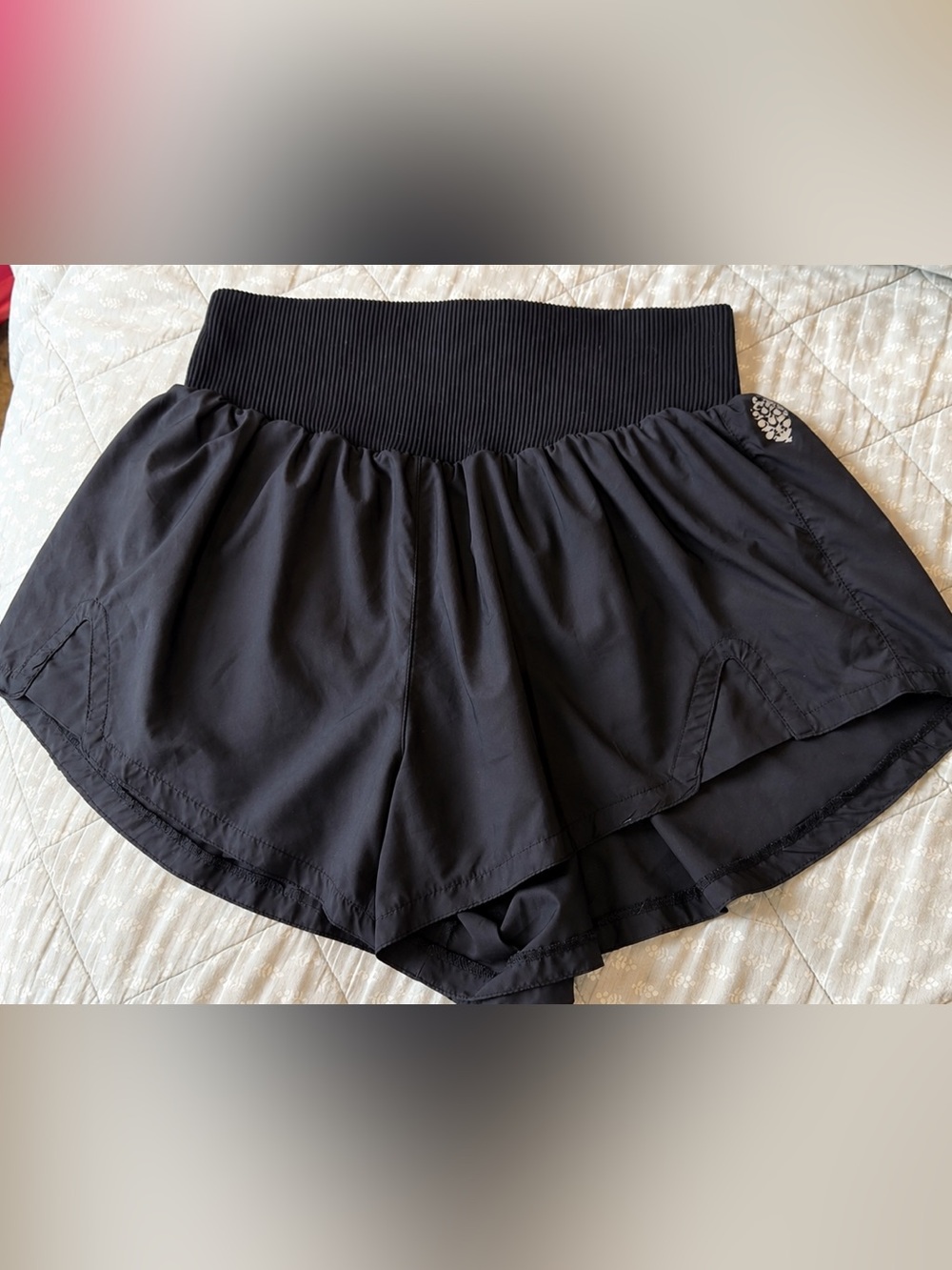 NWOT Free People Movement Carpe Diem Shorts In Color Black Size: Large - Picture 10 of 15